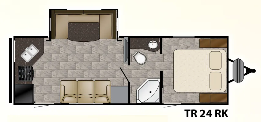 Heartland Trail Runner 24 RK floor plan