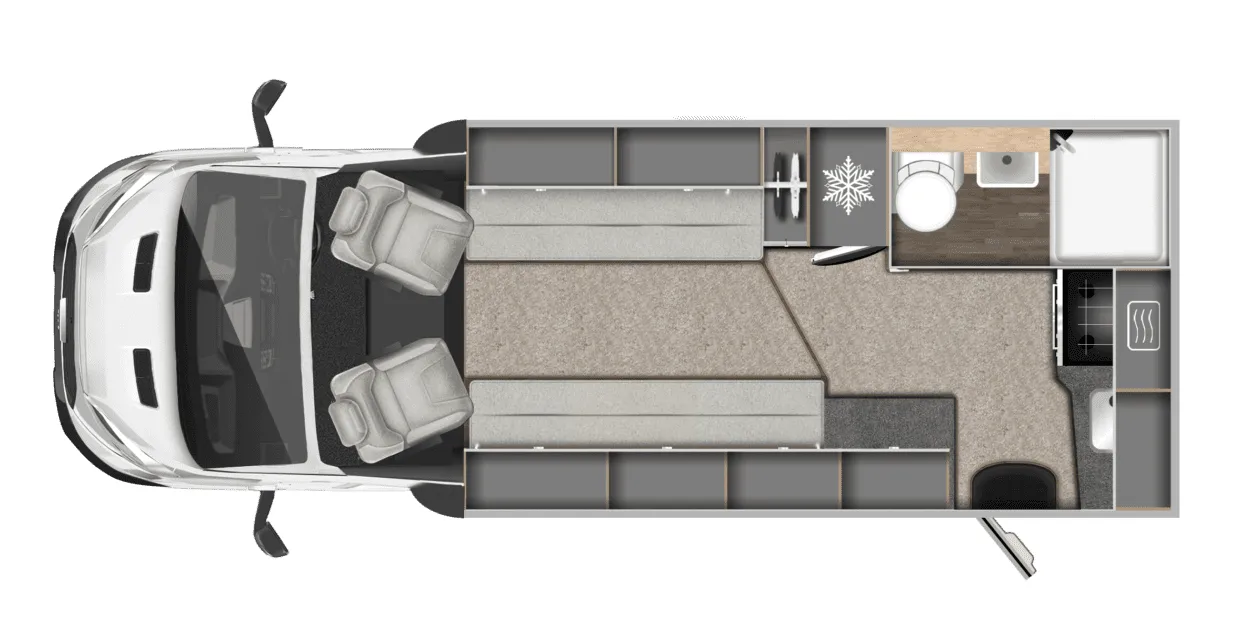 Auto-Trail Excel 620S floor plan