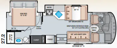 Thor Motor Coach A.C.E. 27.2 floor plan