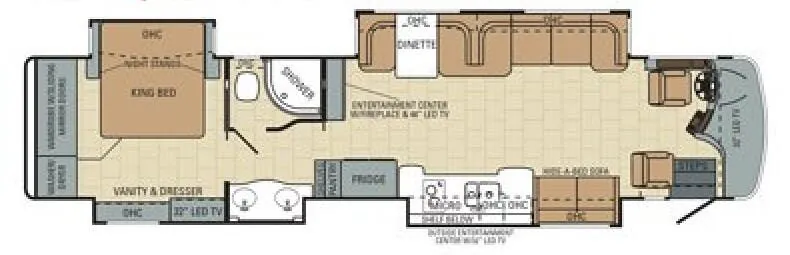 Entegra Coach Anthem 42DLQ floor plan