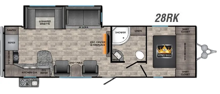 CrossRoads Volante 28RK floor plan