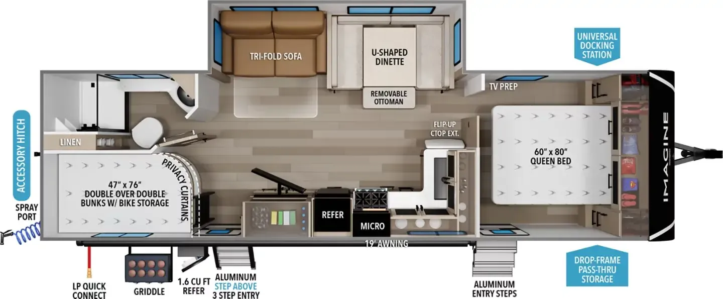 Grand Design Imagine 2800BH floor plan