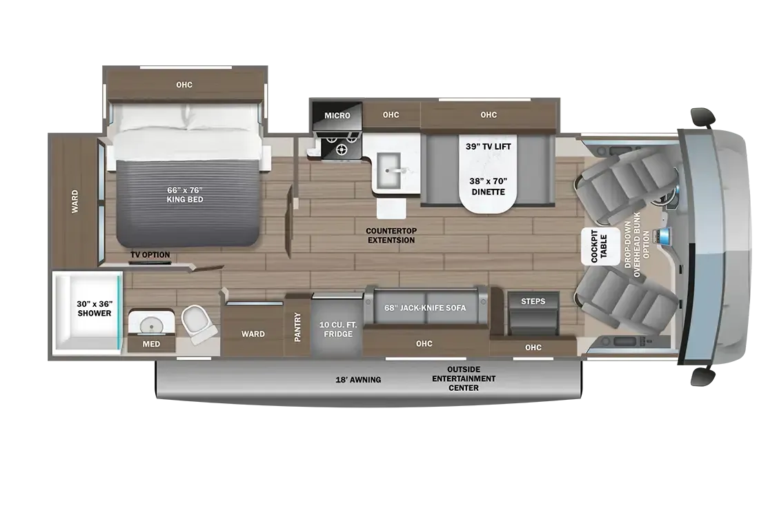 Entegra Coach Vision 27A floor plan