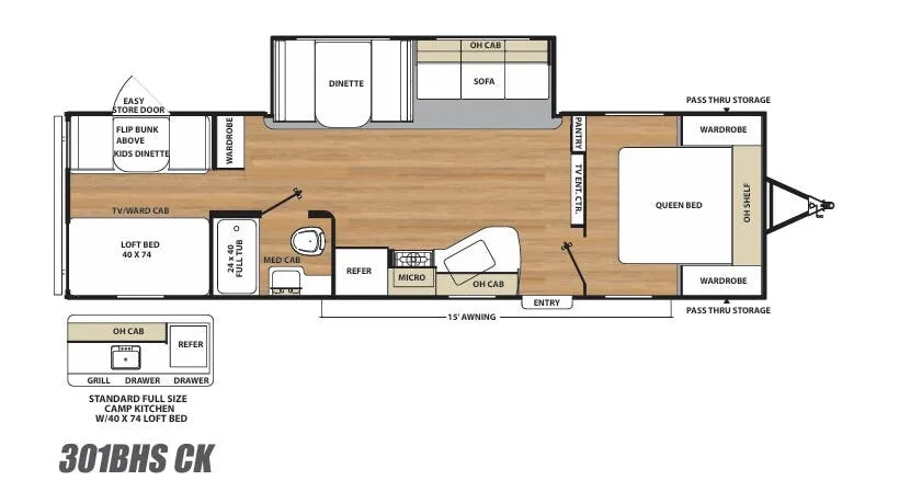 Coachmen Catalina SBX 301BHSCK floor plan