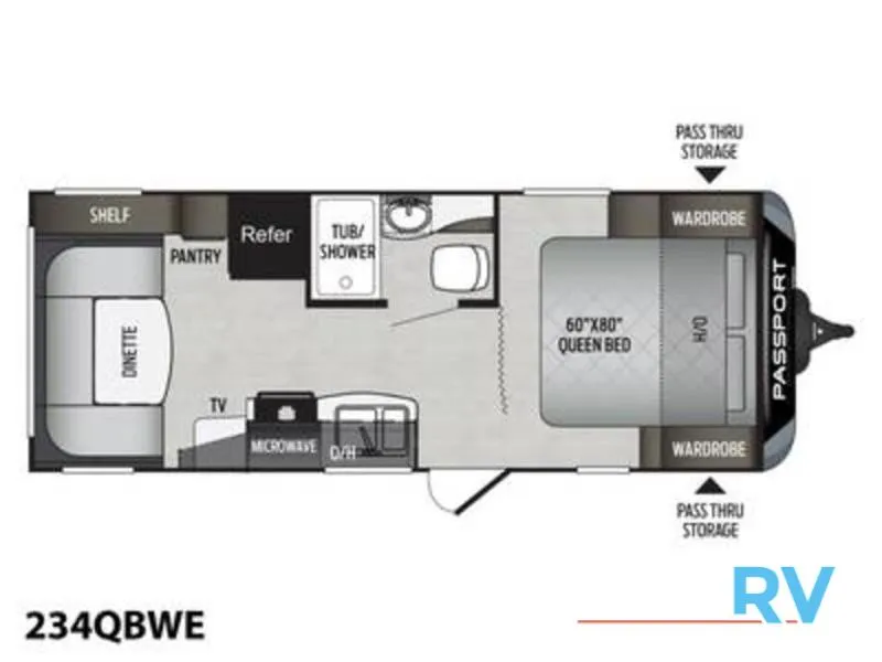 2019 Keystone RV Passport Used    234QBWE Express - Photo 2
