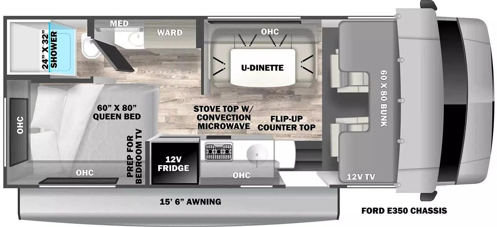 Forest River Solera 22N floor plan