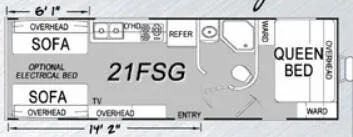 Eclipse Stellar 21FSG floor plan