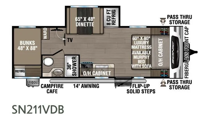 Venture RV Sonic SN211VDB exterior