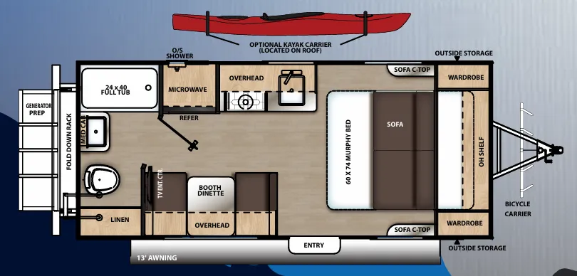 Coachmen Catalina Expedition 192RB floor plan