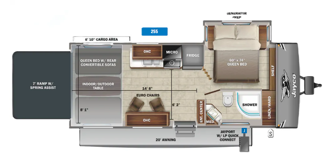 Jayco Octane 255 floor plan