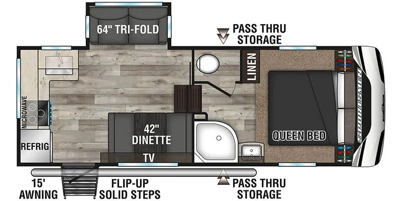 K-Z Sportsmen 231RK floor plan