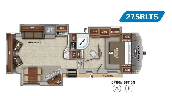 Jayco Eagle HT 275RLTS floor plan
