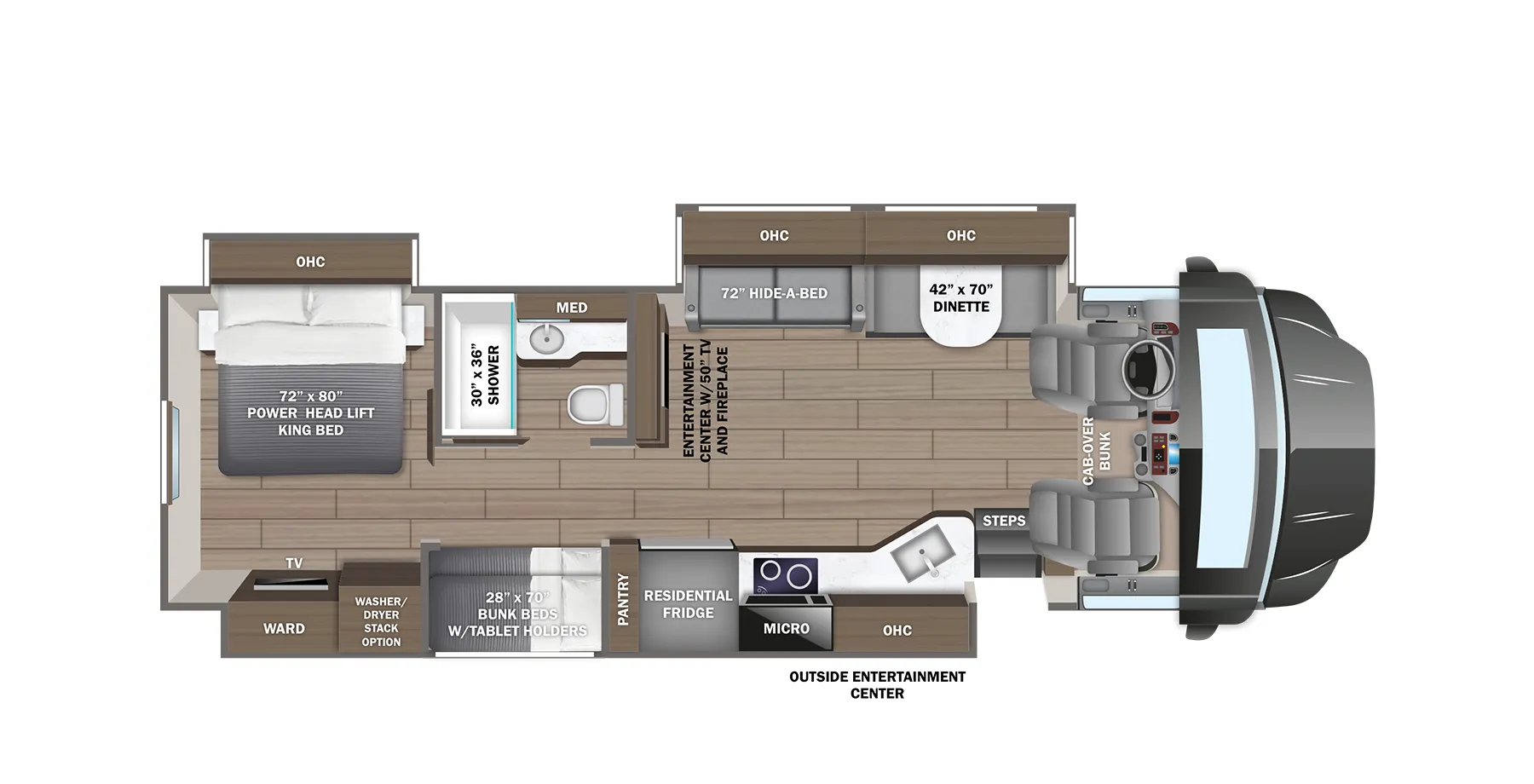 Jayco Seneca Prestige 37L floor plan