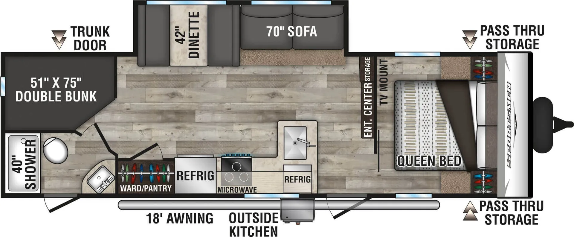 K-Z Sportsmen SE 261BHKSE floor plan