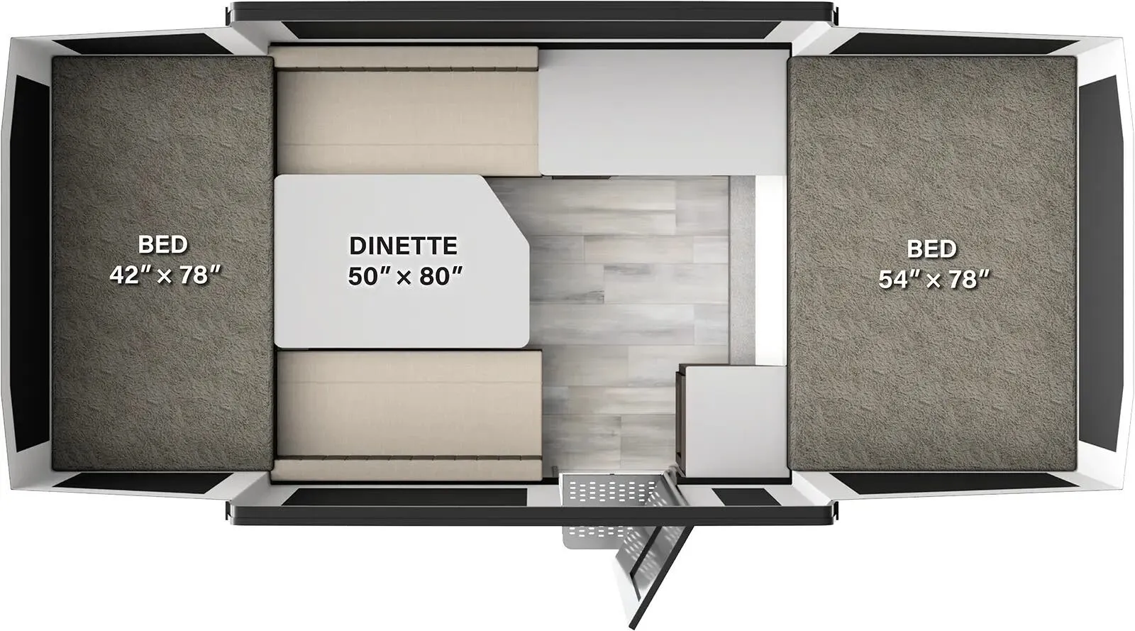 Forest River Rockwood Off The Ground 16OTG floor plan