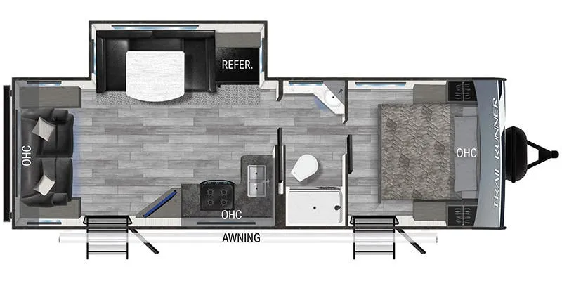 Heartland Trail Runner TR 255 RL floor plan