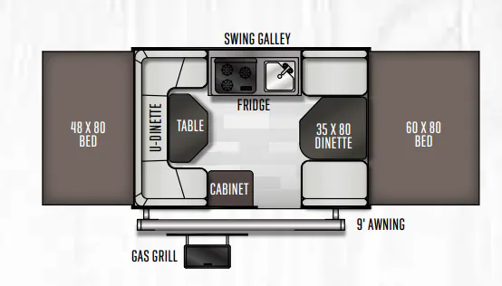 Forest River Flagstaff MAC 208 floor plan