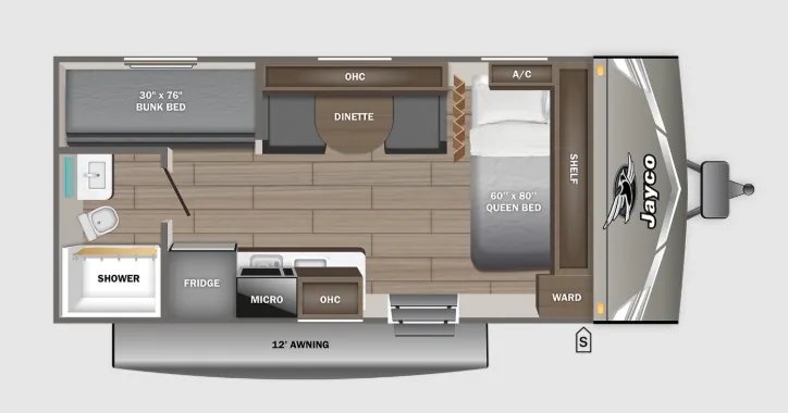 2025 Jayco Jay Flight 175BH floor plan