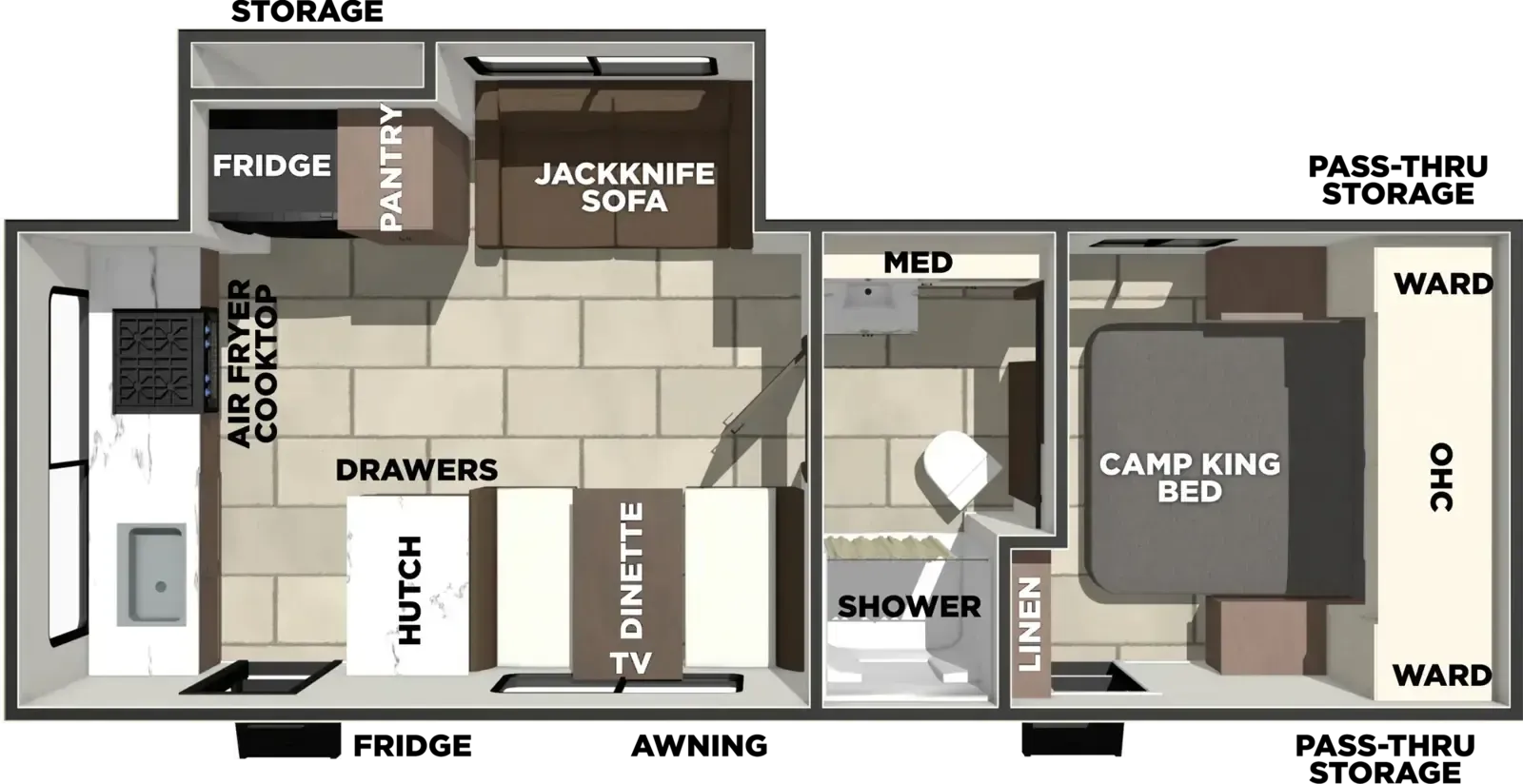 Forest River Tracer 235RK floor plan