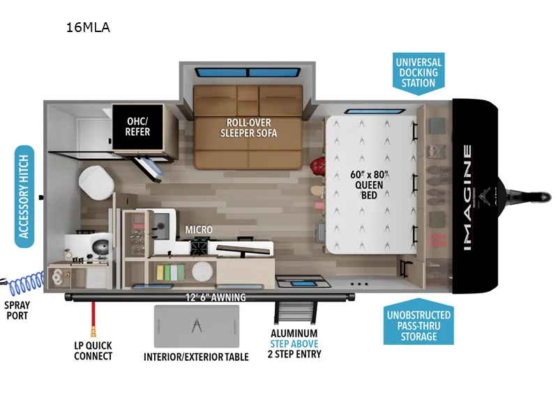 2027 Grand Design Imagine AIM 16MLA - Floor plan