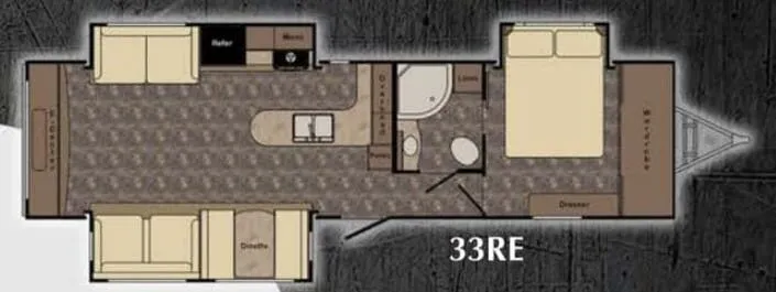 CrossRoads Sunset Trail Grand Reserve 33RE floor plan