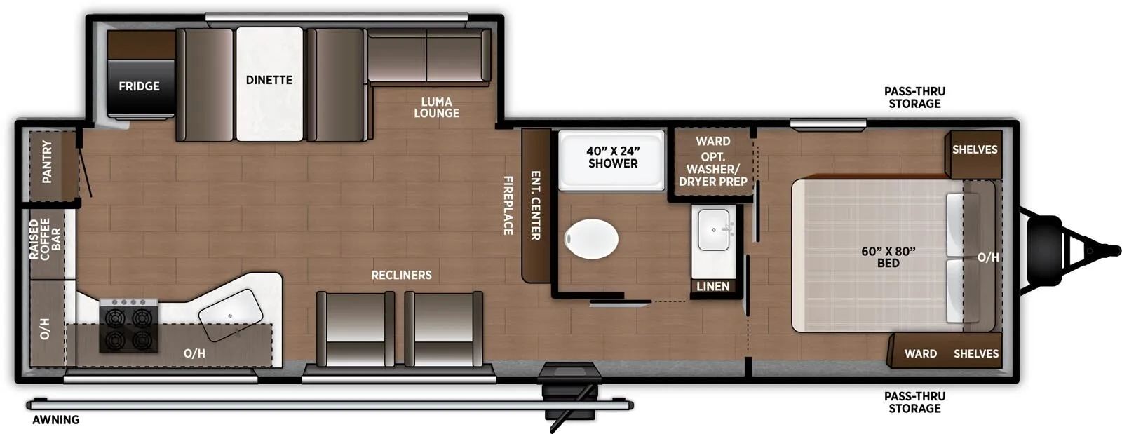 Forest River Airelume 270 floor plan