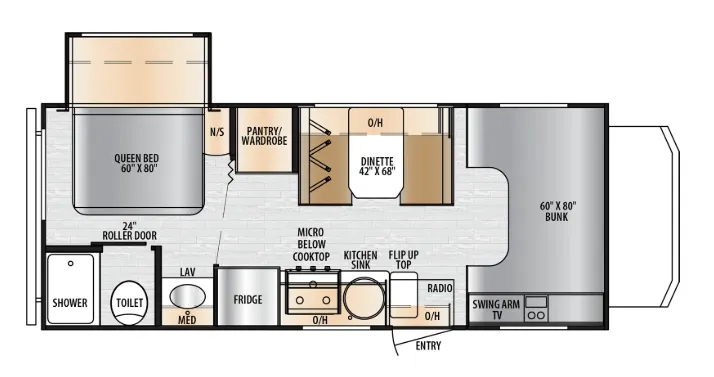 East to West Entrada 220S floor plan