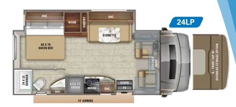 Jayco Melbourne Prestige 24LP floor plan