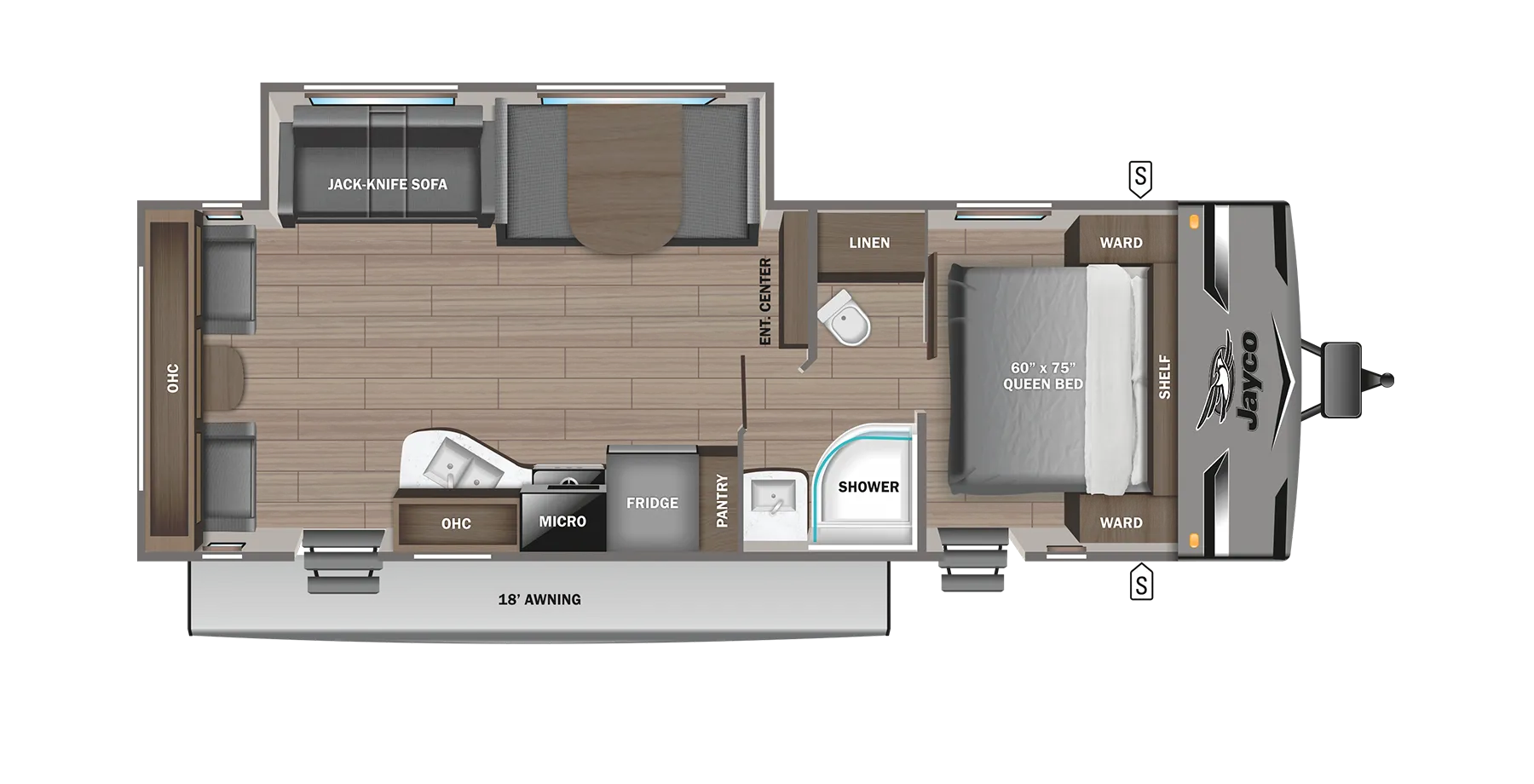 2023 Jayco Jay Flight 265RLSW - Floor plan