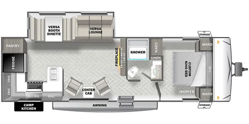 2024 Forest River Wildwood Southwest 27RK - Floor plan