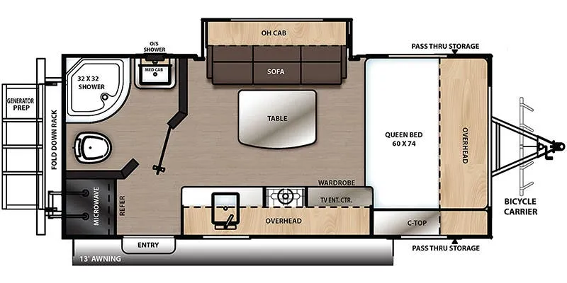Coachmen Catalina Expedition 192FQS floor plan