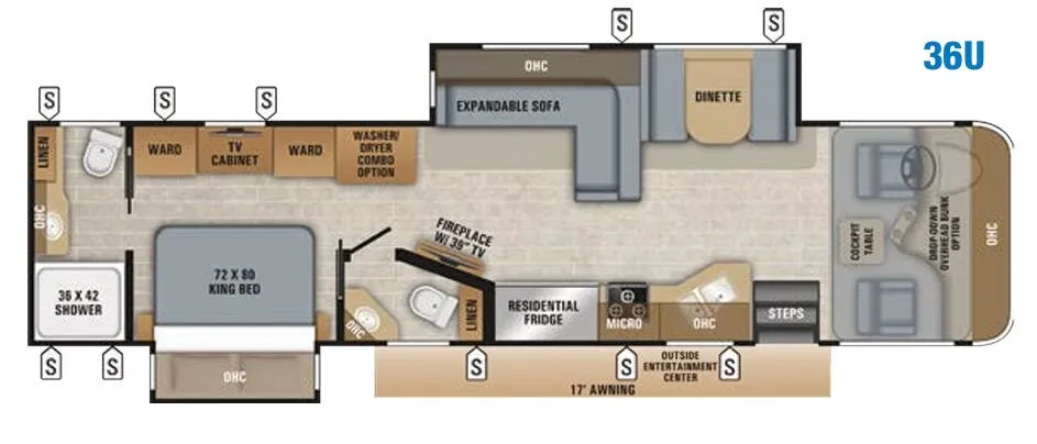 Jayco Precept Prestige 36U floor plan