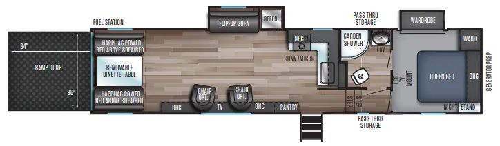 Forest River Cherokee Wolf Pack 305PACK22 floor plan