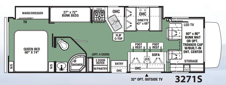 Forest River Forester 3271S floor plan
