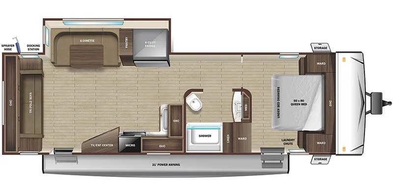 Highland Ridge Range Lite 262RL floor plan