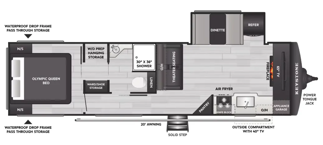 Keystone Springdale Max 29HAVEN floor plan