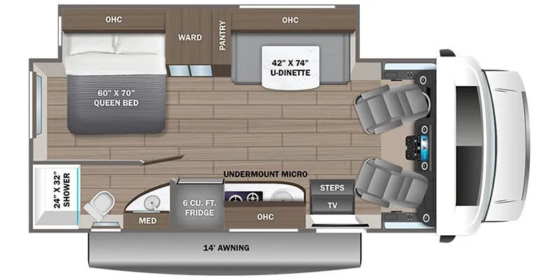 Entegra Coach Qwest 24L floor plan