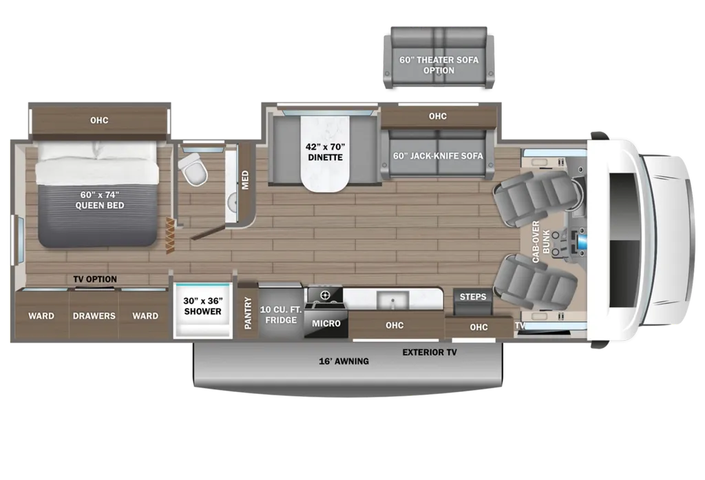 2026 Entegra Odyssey SE 29KF floor plan