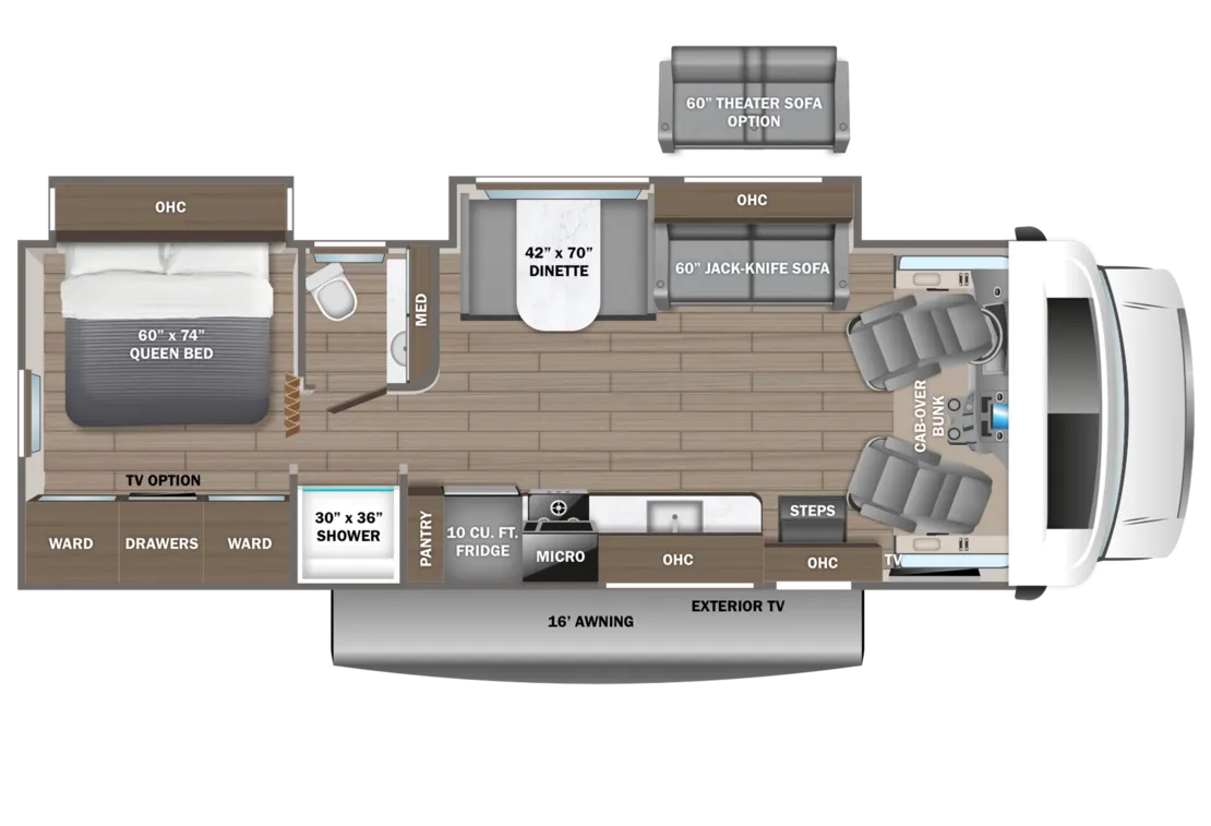 2026 Entegra Odyssey SE 29KF - Floor plan