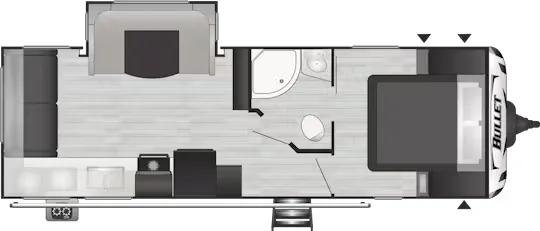 Keystone Bullet Premium 257RSS floor plan