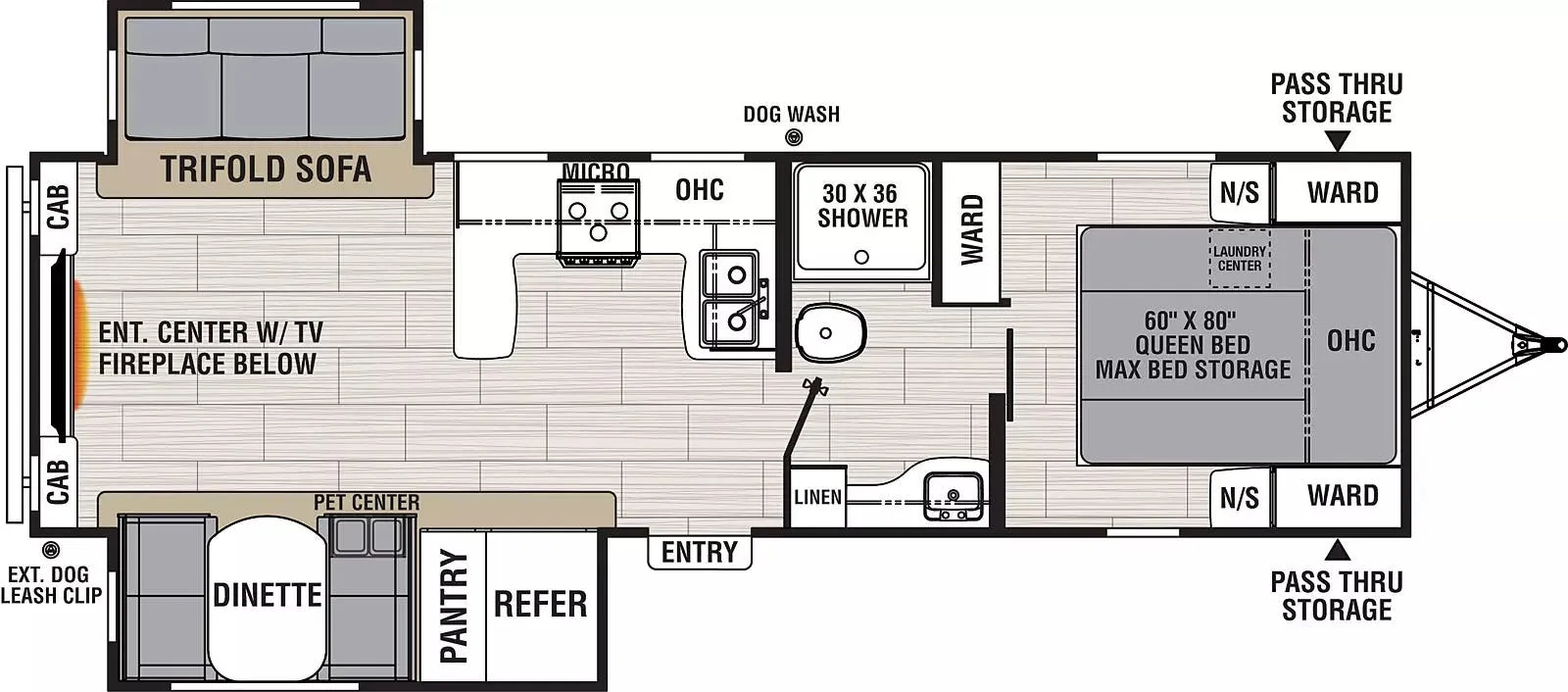 Coachmen Northern Spirit 2764RE floor plan