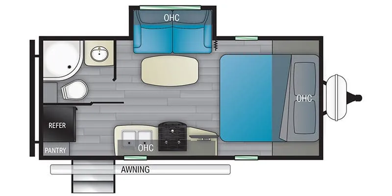 2021 Heartland North Trail NT 21RBSS floor plan