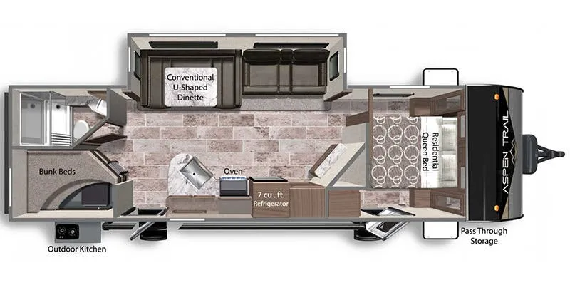 Dutchmen Aspen Trail 2850BHSWE floor plan