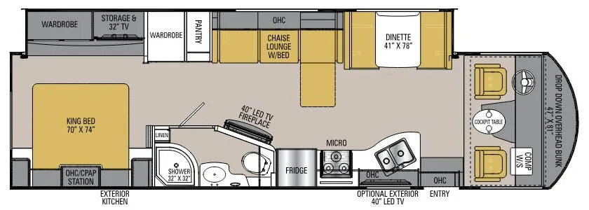 Coachmen Mirada 32SS floor plan