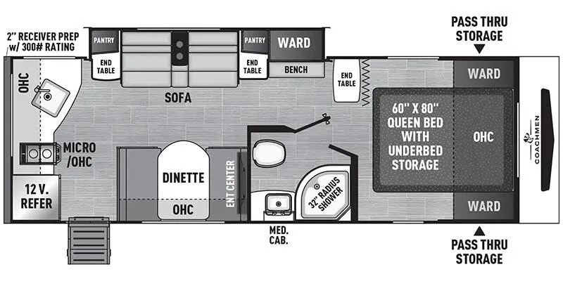2025 Coachmen Freedom Express Select 247SE - Floor plan