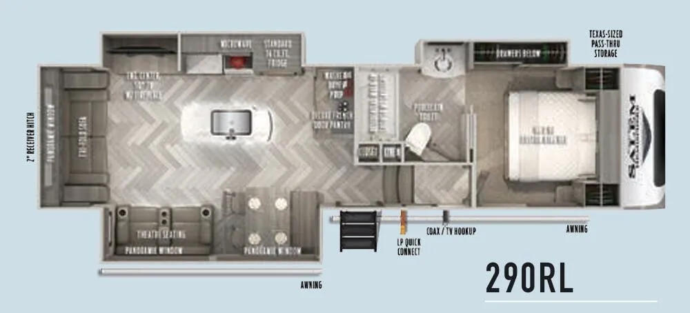 Forest River Salem Hemisphere 290RL floor plan