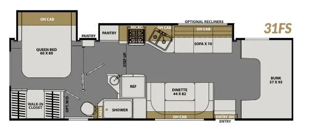 Coachmen Freelander Premier 31FS floor plan