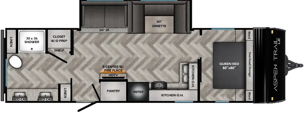 2026 Dutchmen Aspen Trail 28RB floor plan