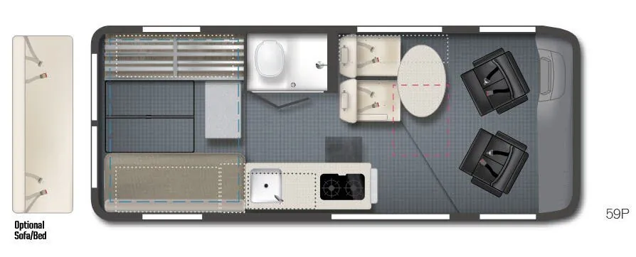 Winnebago Solis 59P floor plan