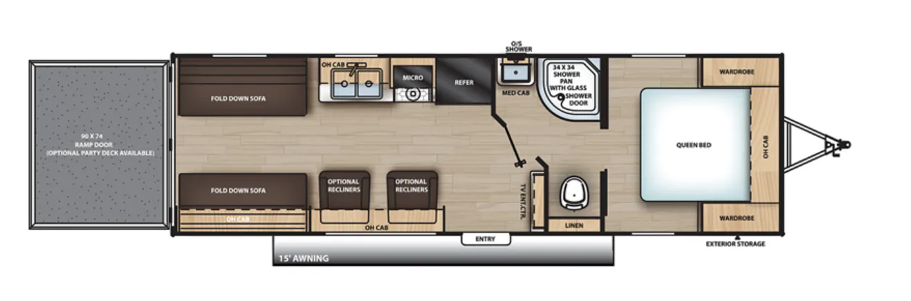Forest River Aurora 26ATH floor plan